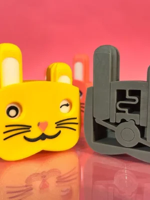 Click Wink Bunny Print In Place 3D Baskı Modeli — Fidget Oyuncak