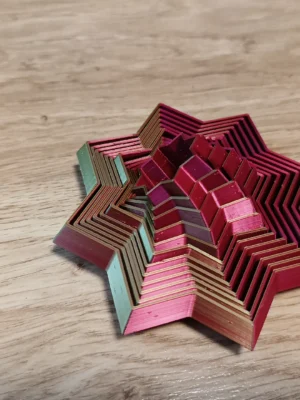 Fractal Star Fidget Inner Pieces Fix 3D Baskı Modeli — Fidget Oyuncak