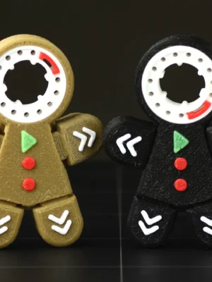 Gingerbread Tapehead 3D Baskı Modeli — Fidget Oyuncak