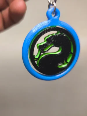 Keychain Mortal Kombat 3D Baskı Modeli — Fidget Oyuncak
