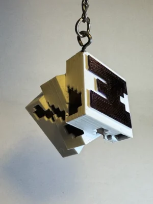 Minecraft Fidget Toy Keychain Puzzle At One 3D Baskı Modeli — Fidget Oyuncak