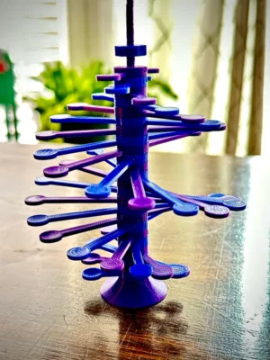 Spiral Physics Toy Helicone Kinetic Sculpture Satisfying Fidget 3D Baskı Modeli — Fidget Oyuncak