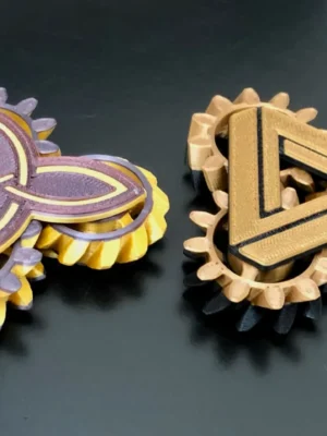 Tri Gear Fidget Spinner 3D Baskı Modeli — Fidget Oyuncak