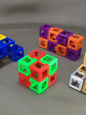 Infinity Cube Fidget Wireframe 3D Baskı Modeli — Fidget Oyuncak