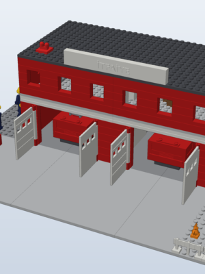 Lego Uyumlu İtfaiye İstasyonu Seti – 64 Parça
