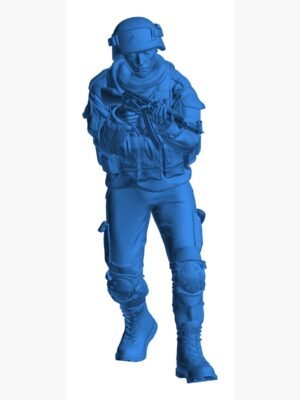 TRES SOLDADOS EN MOVIMIENTO 3D Baskı Modeli — Askeri Figür