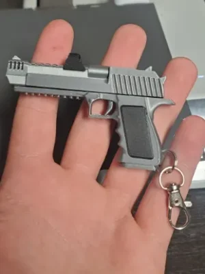 Desert Eagle Fidget Keychain 3D Baskı Modeli — Fidget Oyuncak