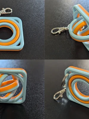 Square Gyro Fidget 4 Sizes 3D Baskı Modeli — Fidget Oyuncak