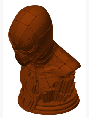 Spider-Man Büst Heykel Modeli