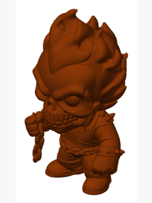 Ghost Rider Kafatası Figür Modeli