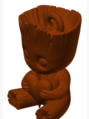 Sevgililer Günü Baby Groot Figürü ve Anahtarlık