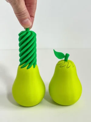 Pear Pass Through Fidget 2 Styles 3D Baskı Modeli — Fidget Oyuncak
