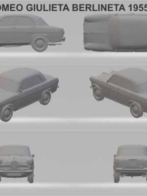 Alfa Romeo Giulietta Berlina 1955 3D Baskı STL