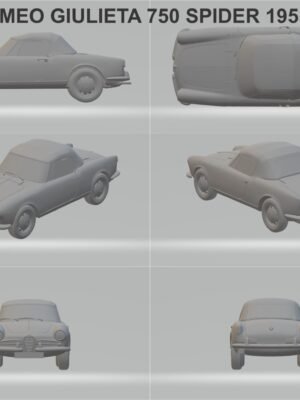 Alfa Romeo Giulietta 750 Spider 1955 3D Baskı STL