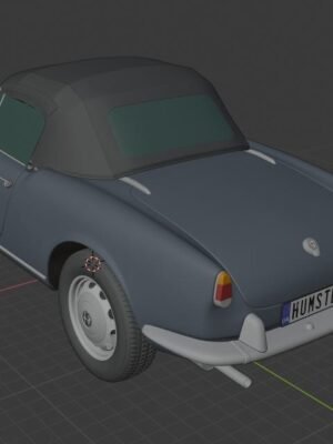 Alfa Romeo Giulietta 750 Spider 1955 3D Baskı STL Modeli
