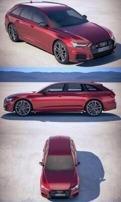 Audi S6 Avant 2020 3D Baskı STL Araba Modeli