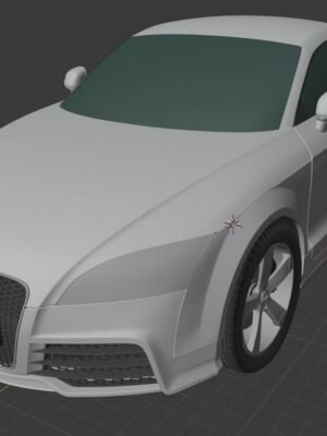 Audi TT RS 2010 3D Baskı Modeli STL