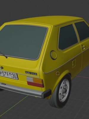 Audi 50 Typ 86 (1974) 3D Baskı Araba Modeli STL
