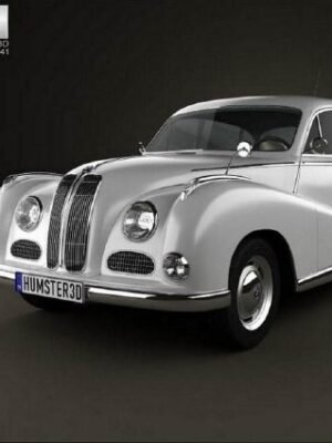 BMW 501 Saloon 1952 – Klasik Otomobil 3D Baskı STL Modeli