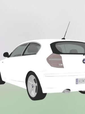BMW 1 Serisi 3 Kapılı (2009) 3D Baskı STL Modeli