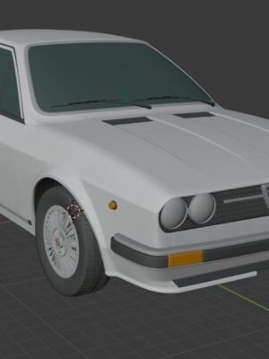 Alfa Romeo Sprint 1976 3D Baskı Modeli STL