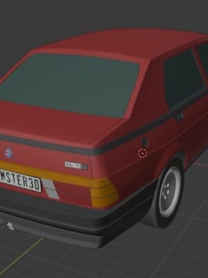 Alfa Romeo 75 (162B) 1985 3D Baskı STL Model