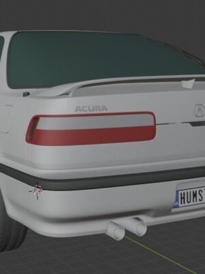 Acura Integra Mk2 Coupe 1991 3D Baskı STL Modeli