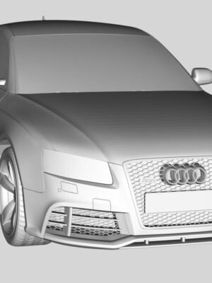 Audi RS5 2011 3D Baskı Araba Modeli STL