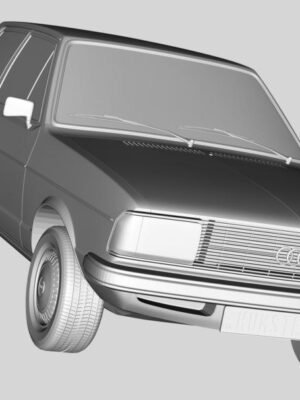 Audi 80 B1 (1976) 3D Baskı Araba Modeli STL