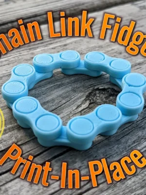 Chain Link Fidget Print In Place 3D Baskı Modeli — Fidget Oyuncak