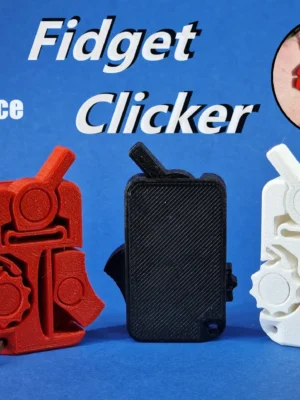 Print In Place Fidget Clicker 3D Baskı Modeli — Fidget Oyuncak
