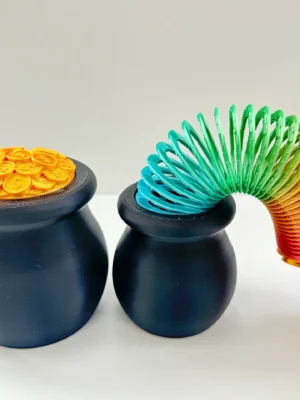 Pot Of Gold Slinky 2 Sizes 3D Baskı Modeli — Fidget Oyuncak