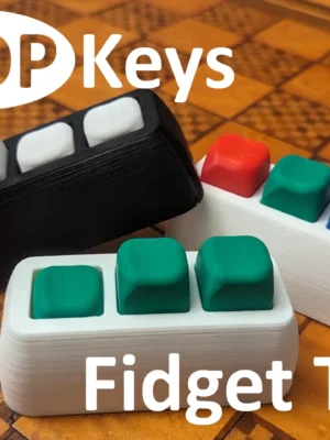 Popkeys The Triple Toggle Fidget Toy 3D Baskı Modeli — Fidget Oyuncak