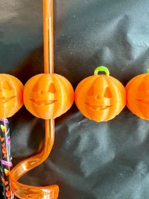 Pumpkin Pencil Topper Straw Topper Charm Keychain Fidget 3D Baskı Modeli — Fidget Oyuncak