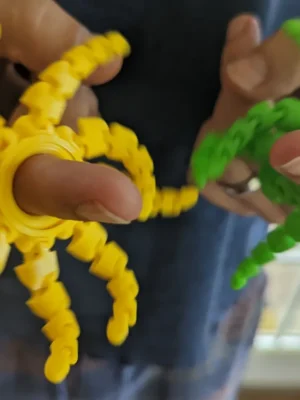 Fidget Octopus Ring 3D Baskı Modeli — Fidget Oyuncak