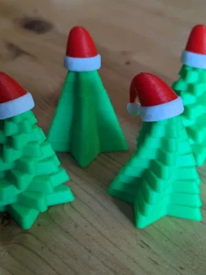 Spinny Christmas Tree Fidget And Decoration 3D Baskı Modeli — Fidget Oyuncak