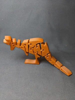 Articulating Flexi Fidget Kangaroo Toy 3D Baskı Modeli — Fidget Oyuncak