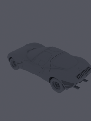 Alfa Romeo 33 Stradale 1967 3D Baskı Araç Modeli STL