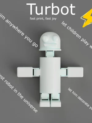 Turbot Fidget Toy Robot 3D Baskı Modeli — Fidget Oyuncak