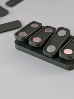 4 Click Magnetic Switch Fidget Toy 3D Baskı Modeli — Fidget Oyuncak