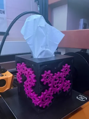 Silly Gears Tissue Box Cover 3D Baskı Modeli — Fidget Oyuncak