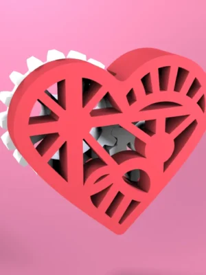 Heart Fidget Toy 3D Baskı Modeli — Fidget Oyuncak