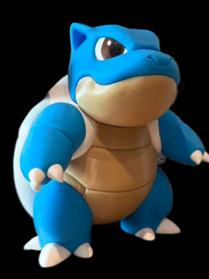 Chibi Blastoise Çok Renkli Baskı Modeli