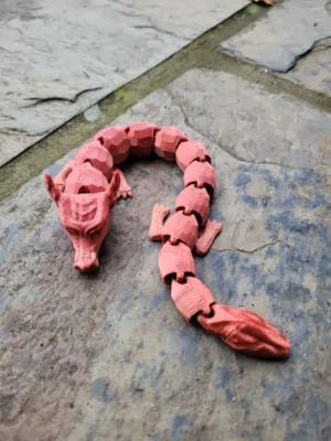 Articulated Dragon Fidget 3D Baskı Modeli — Fidget Oyuncak