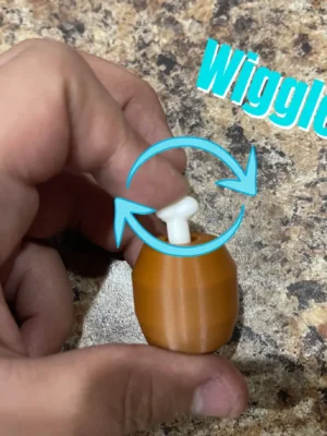 Mini Turkey Leg Fidget With Wobbly Bone 3D Baskı Modeli — Fidget Oyuncak