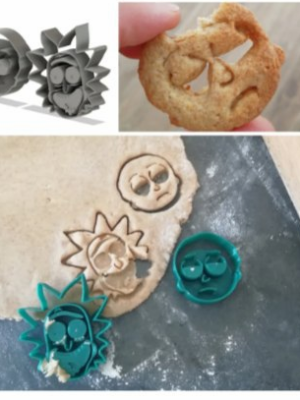 Rick and Morty – Kurabiye Kalıpları 3D Baskı STL – 2 Parça