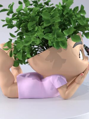 Kelebek Bebek Çiçek Saksısı