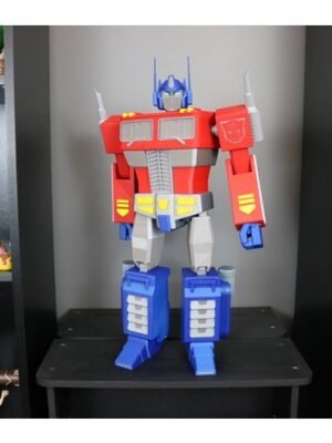 Transformers – Büyük Optimus Prime Çok Renkli Model (Multi-Material) 3D Baskı STL – 46 Parça