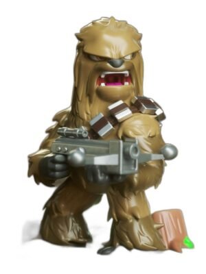 Chewbacca Chibi 3D Baskı Figür Seti – 7 Parça STL