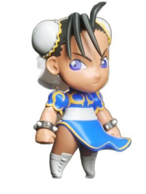 Street Fighter Chun-Li Chibi 3D Baskı Figür Seti – 9 Parça STL